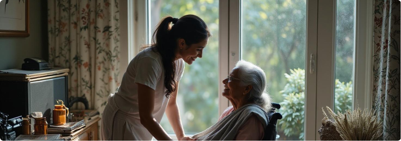 Tiled roof buildings in lush nature